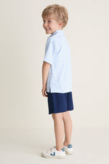 Bachelor's Blue and White Le Club Polo