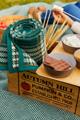 Autumn Plaid Evergreen Blanket