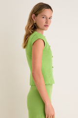 Apple Connie Linen Mix Top