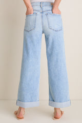 American Beauty High Rise Column Jean with Double Cuff