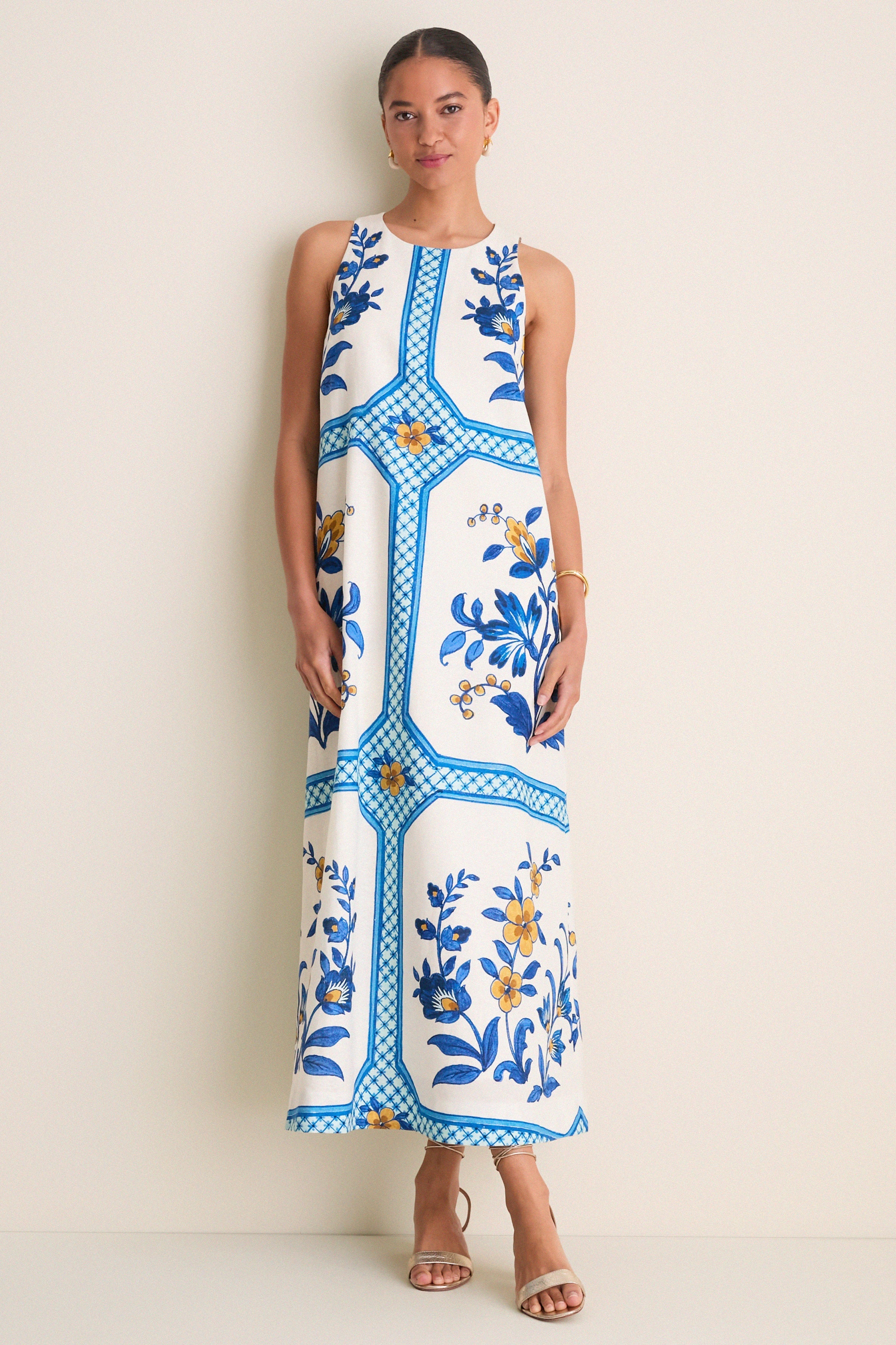 Amalfi Tile Portia Dress