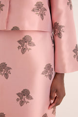 Apricot Jacquard Ellington Skirt