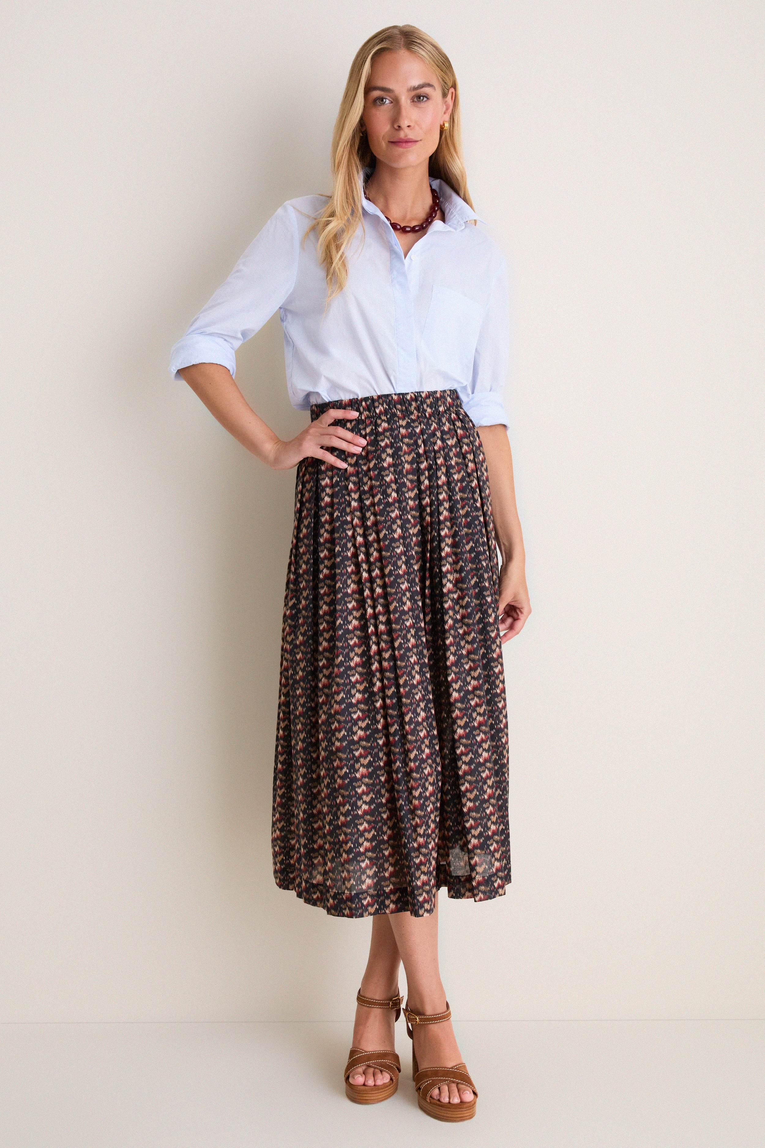Abstract Alps Dixon Midi Skirt