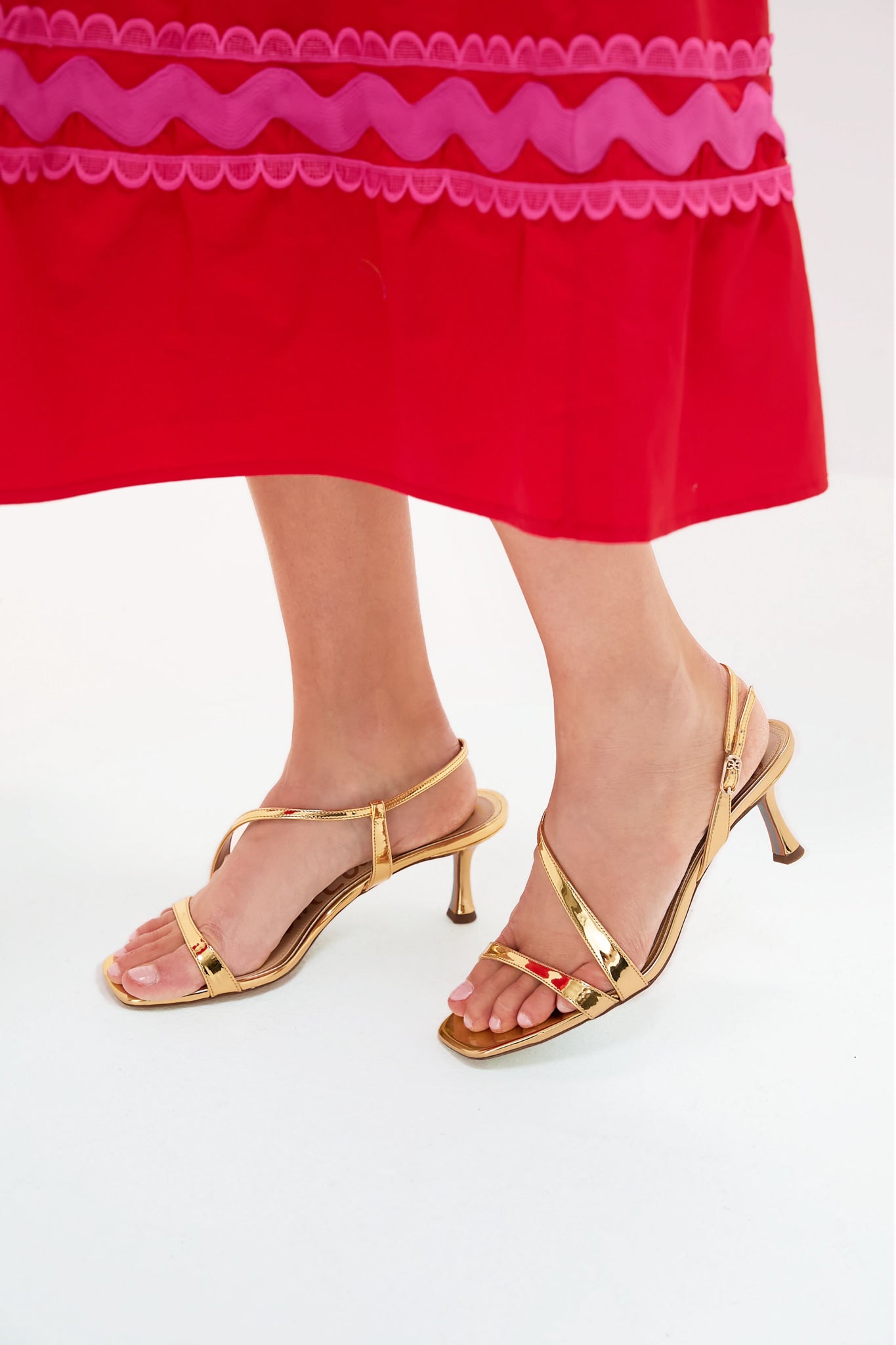 Amber Gold Prance Heels