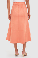 Amber Suede Bently Midi Skirt