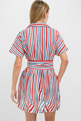 Americana Stripe Mini Callie Dress