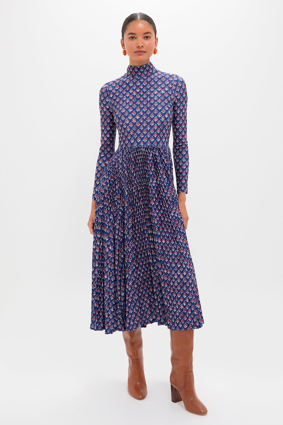 Autumn Fleur Navy Sabine Dress